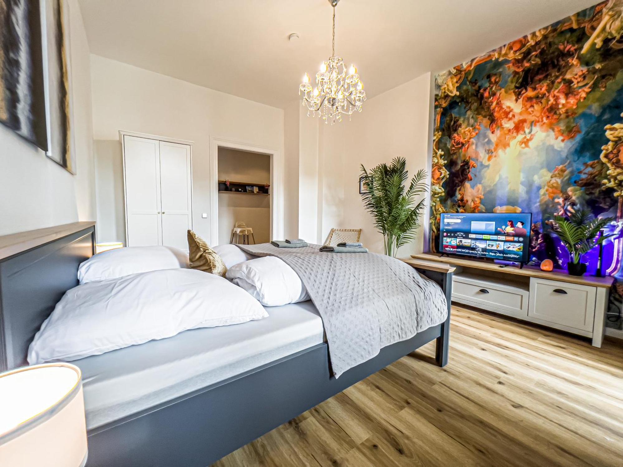Grosse 3 Schlafzimmer Unterkunft Mit Kueche, Bad, Waschmaschine & Balkon Am Zoo Leipzig Exterior photo